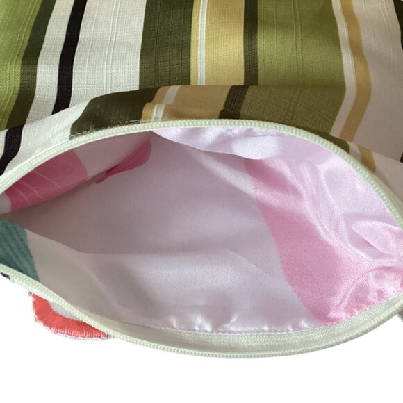 Handmade Cosmetic Make-up Small Diaper Bag Travel Zipper Pouch Multipurpose - Picture 2 of 2